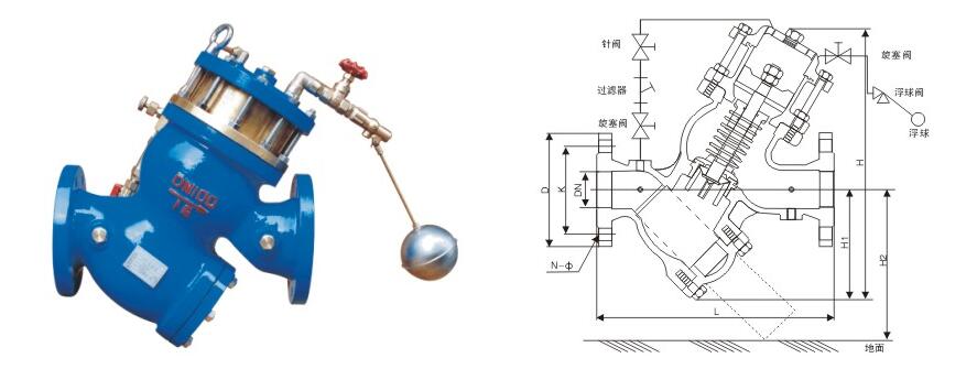 進口過濾活塞式遙控浮球閥結構圖1.jpg